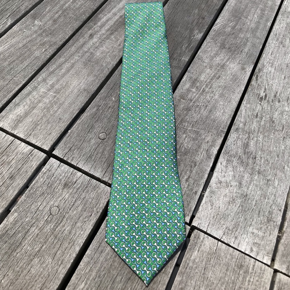 Brooks Brothers Green Horsebit Silk Tie - Picture 5 of 5